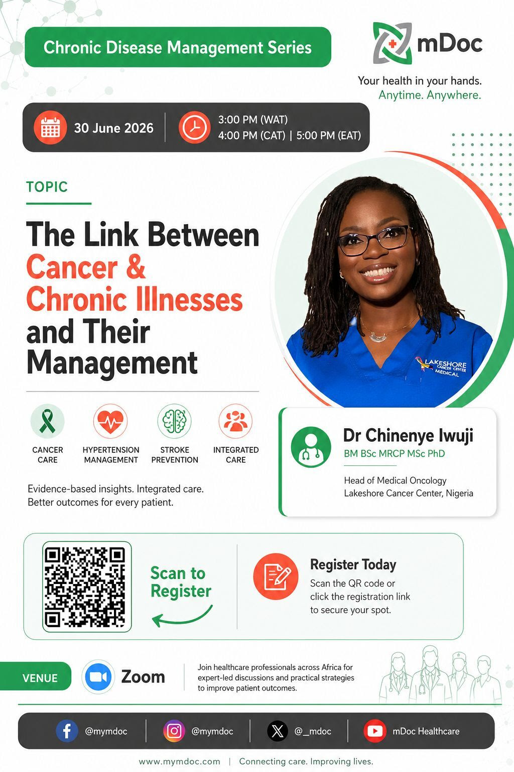  "The Link Between Cancer & Chronic Illnesses and Their Management"